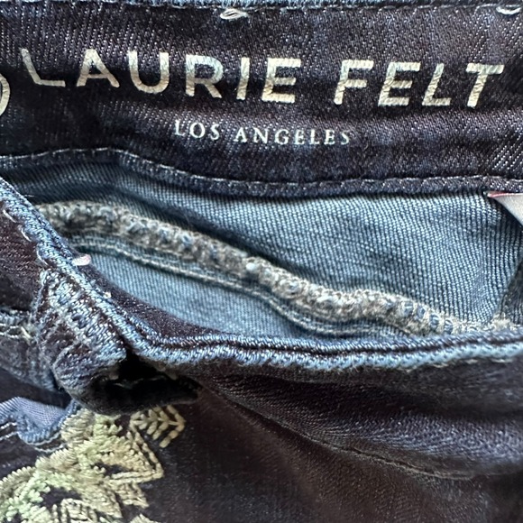 Laurie‎ Felt Los Angeles Jeans Classic Boot Cut Floral Embroidery Boho Size 2 - Picture 7 of 11